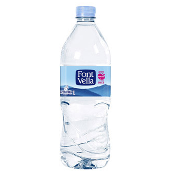 Agua sin gas